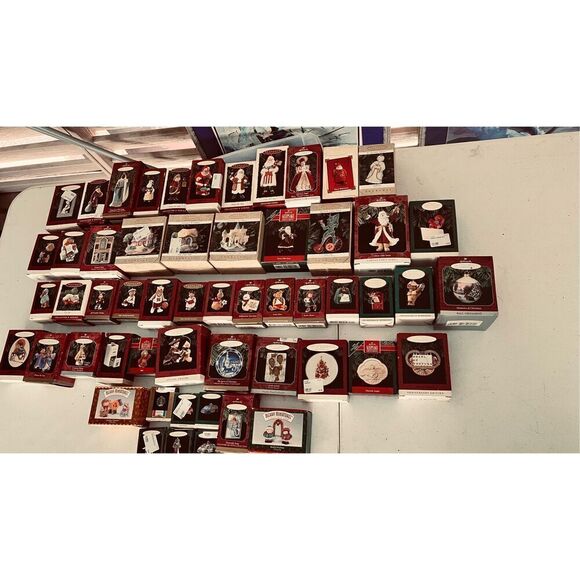 Hallmark Keepsake Christmas Ornaments Vintage Lot of 55 New Original Box - Picture 1 of 13